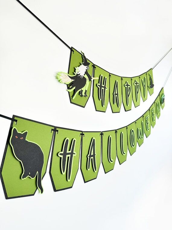 Witch Halloween Banner | Happy Halloween Bann...