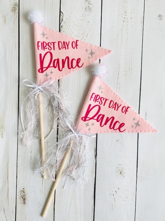 First Day of Dance, Dancer Pennant Flag, Gift...