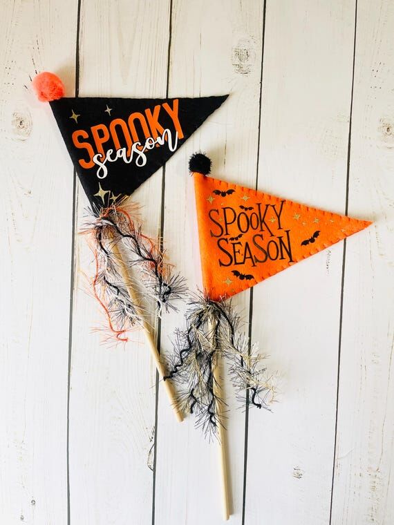 Halloween Felt Pennant, Halloween Flag, Felt ...