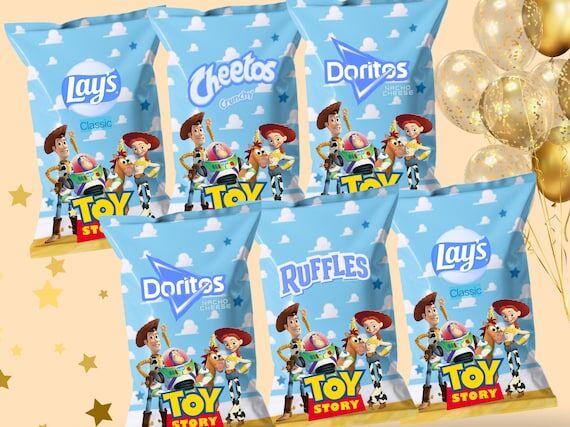 Toy Story Chip Bags for Birthday - Buzz Light...