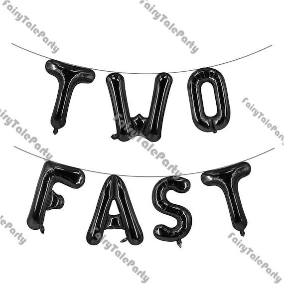 Two Fast Car Race Theme 2nd Birthday Balloon ...