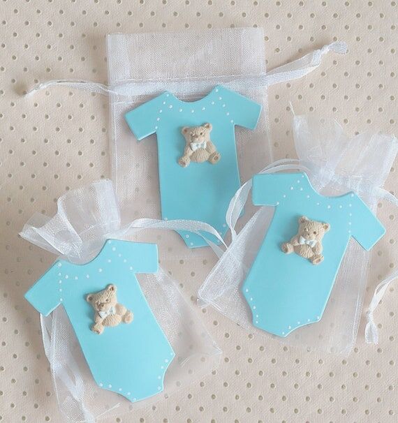 Teddy Bear Baby Shower Favor Bags: Handmade O...