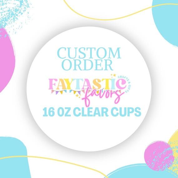Custom Clear Party Cups: 16oz Personalized Dr...