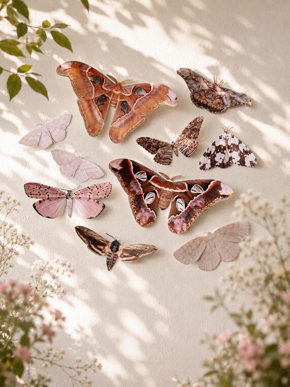 Paper Moth Wall Decor | Giant Paper Moths | W...