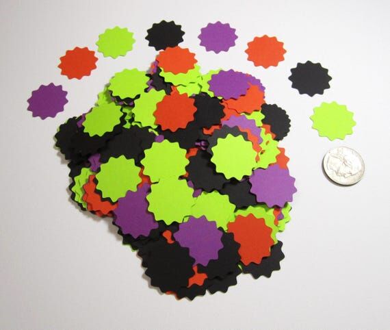 Halloween Colors Mini Scallop Shape Table Dec...