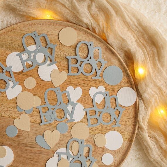 Oh Boy Confetti Dusty Blue - Minimalist Baby ...