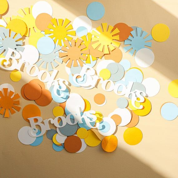 Heres Comes the Son Confetti - Sunshine Baby ...