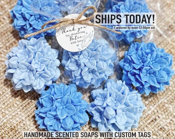 Hydrangea Soap Favors - Bridal Shower Gift fo...
