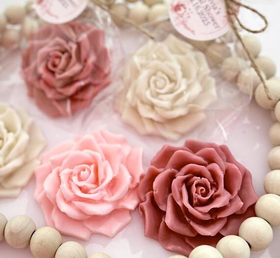 Scented Rose Soap Favors - Bridal Shower, Bab...