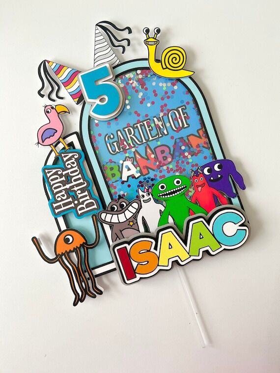 Garten of Banban Cake Topper, Personalized Bi...