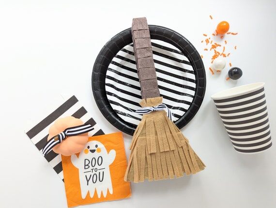 Mini Witch Broom Pinata | Halloween Party Dec...