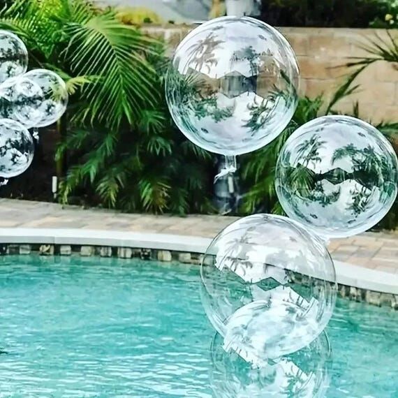 Transparent Bobo Balloons – 10pcs Clear Bub...