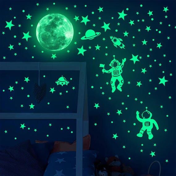 Glow in the Dark Astronaut Wall Stickers – ...