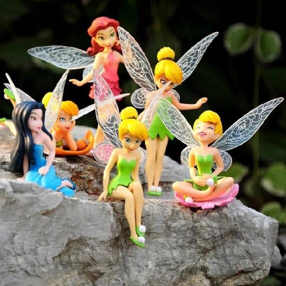 6PCS Tinkerbell Fairy Figures – Anime-Inspi...