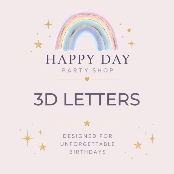 Custom Request - 3D letters...