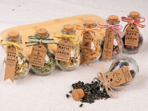 Wedding Favors, Loose Leaf Tea Jars, Wedding ...