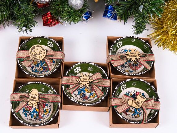 Turkish Cini Bowl Christmas Favors, Boho Gift...