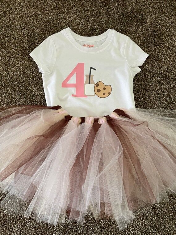 Milk and Cookies Party Handmade Tutu, Pink & ...