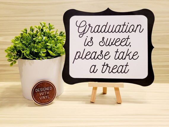 Graduation Candy Bar Sign | Handmade Party De...