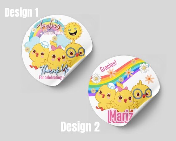 Canticos stickers: Custom Waterproof Round St...