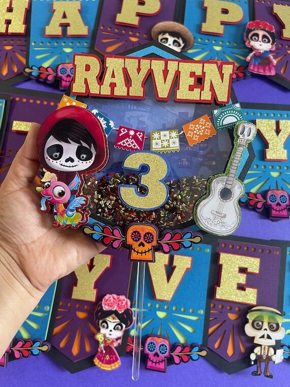 Coco Cake Topper, Coco Topper, Coco Birthday,...