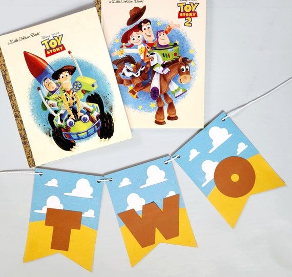Toy Story High Chair Banner: Personalized Bir...