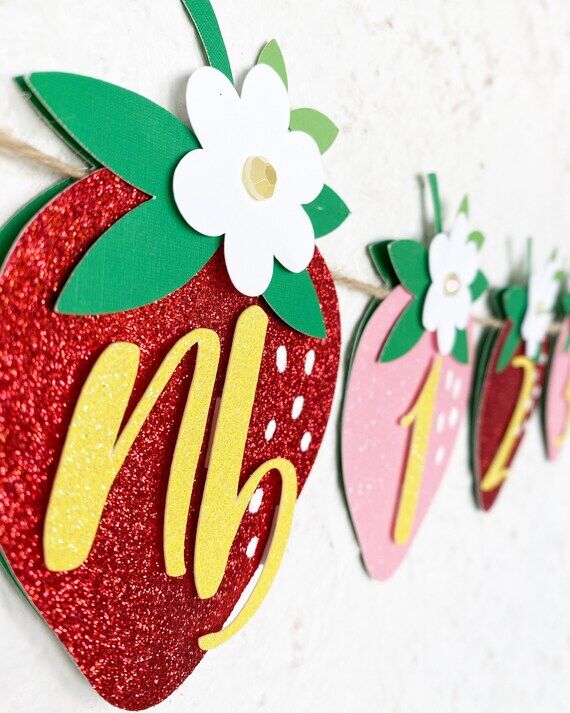 Berry 1st Birthday Party Decor, Strawberry Ba...