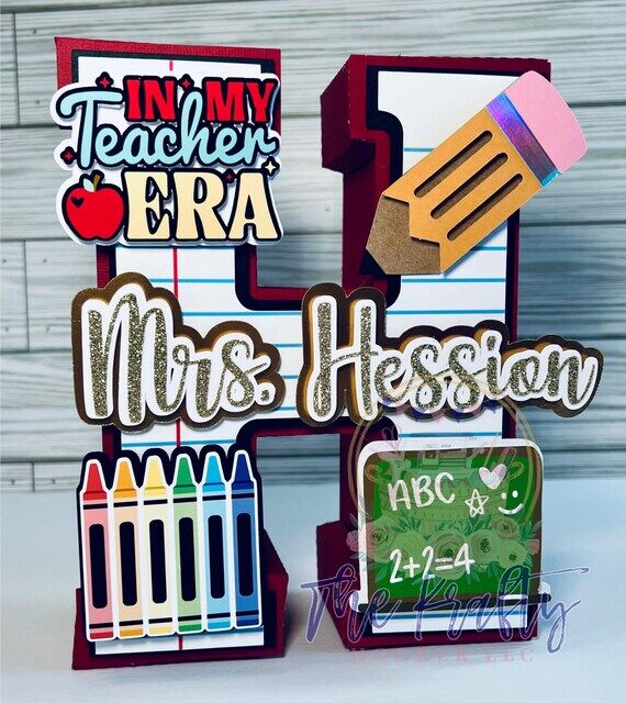 In My Teacher Era 3D Letter | Classroom Decor...