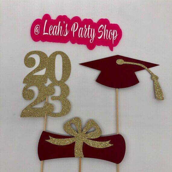 Maroon Graduation Party decoration,2025 Colle...
