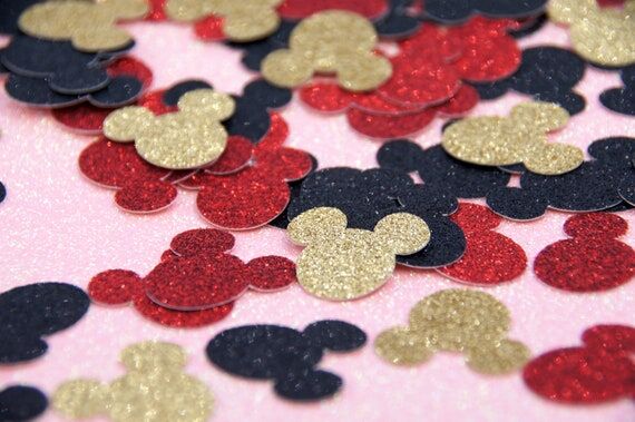 Mickey Mouse Glitter Confetti, Birthday Party...