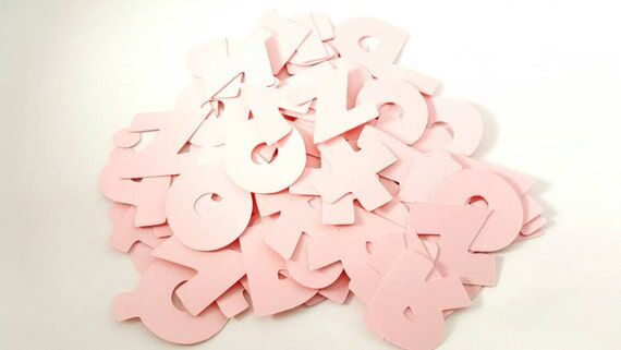 Pink Disney Font Paper Letters, Scrapbooking ...