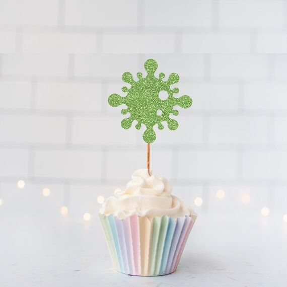 Glitter Virus Cupcake Toppers, Germs, Bacteri...