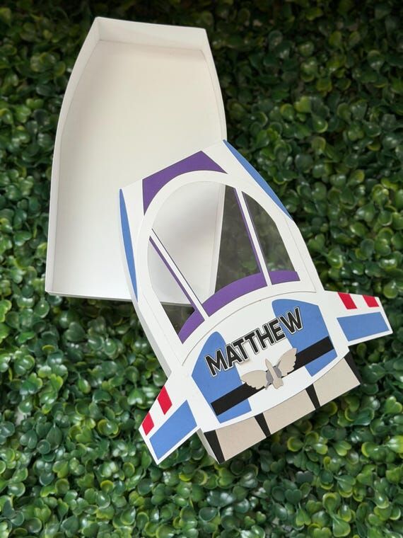 Space Ranger Favor Box, Personalized Birthday...