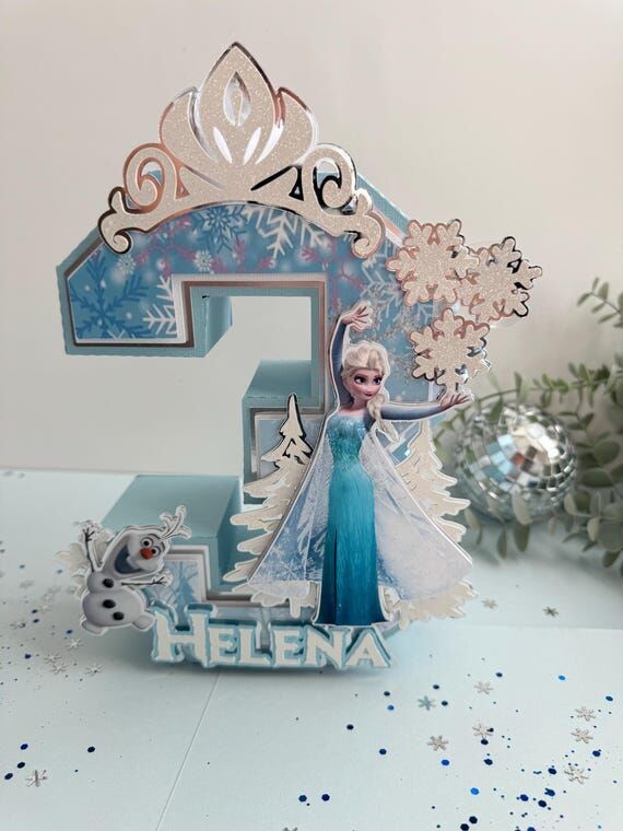 Frozen Disney 3D letters - Elsa 3D letter - E...