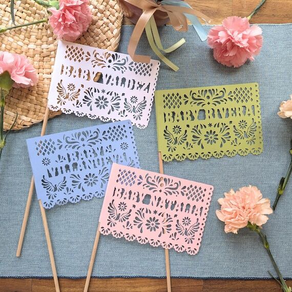 Personalized Papel Picado Flags: Cielito Lind...
