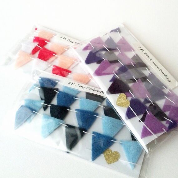 CUSTOM Mini Garland - Mini Felt Bunting - AN...