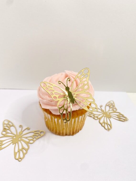 Butterfly Cupcake Toppers, Cake Topper...