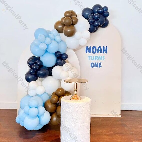 112pc Retro Balloon Arch Kit Matte Navy Blue ...