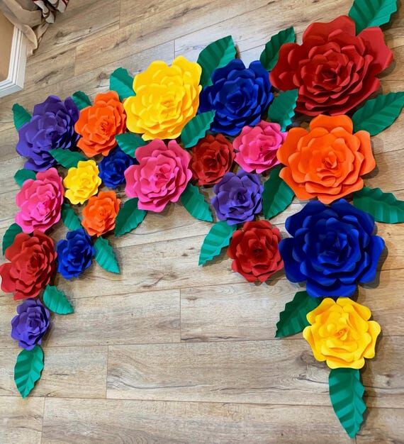 Fiesta Paper Flower Backdrop,Mexican Wedding,...