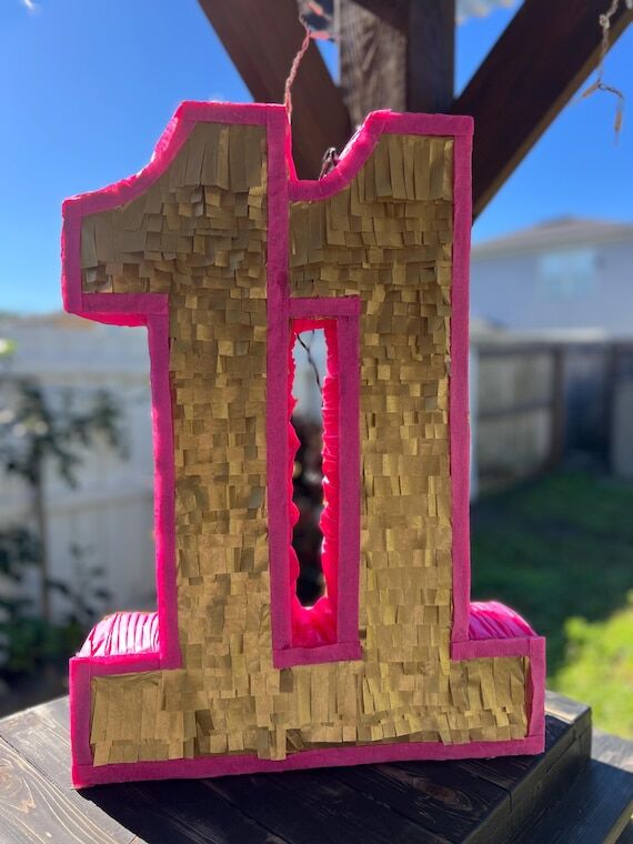 Number 11 Birthday Pinata: Custom Colors, Han...