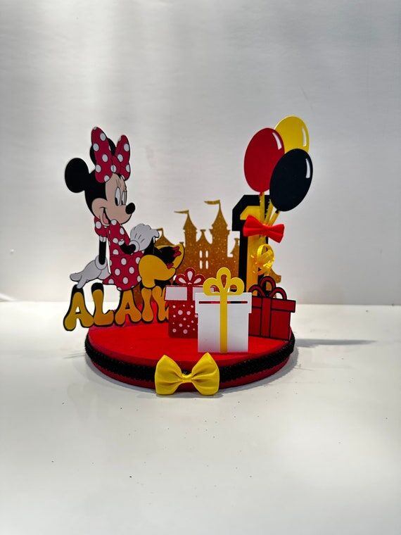 Handmade Minnie Mouse Party Centerpiece | Bow...