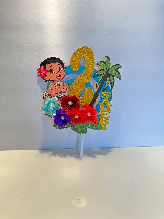 Handmade Baby Moana Cake Topper | Themed Birt...
