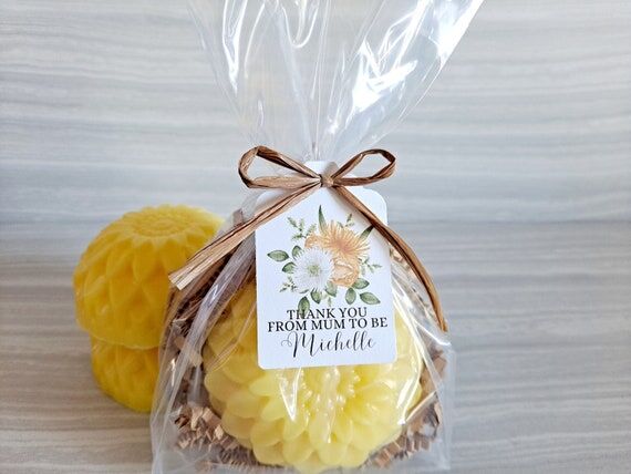 Chrysanthemum Flower Soap, Baby Shower Favor...