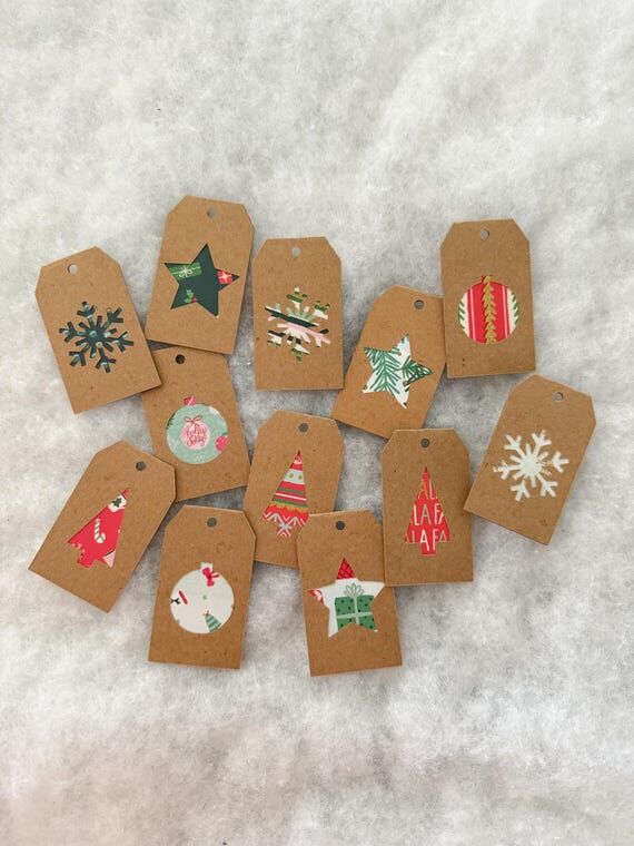 Handmade Christmas Gift Tags | Set of 12...