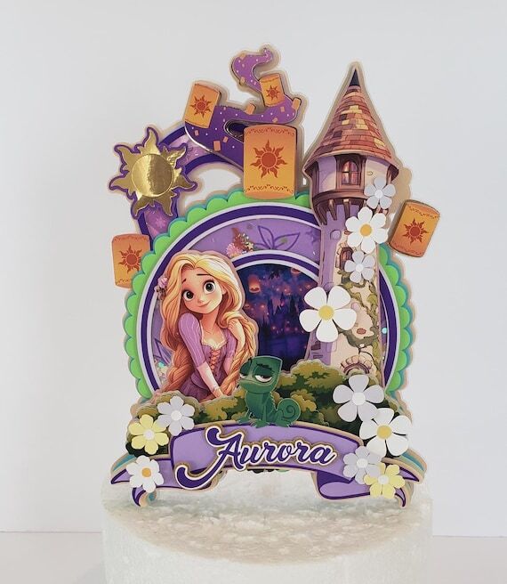 Rapunzel Cake Topper, Birthday Party ,Party D...