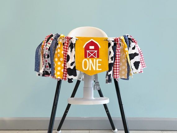High Chair Farm Banner - Smash Cake Backdrop ...