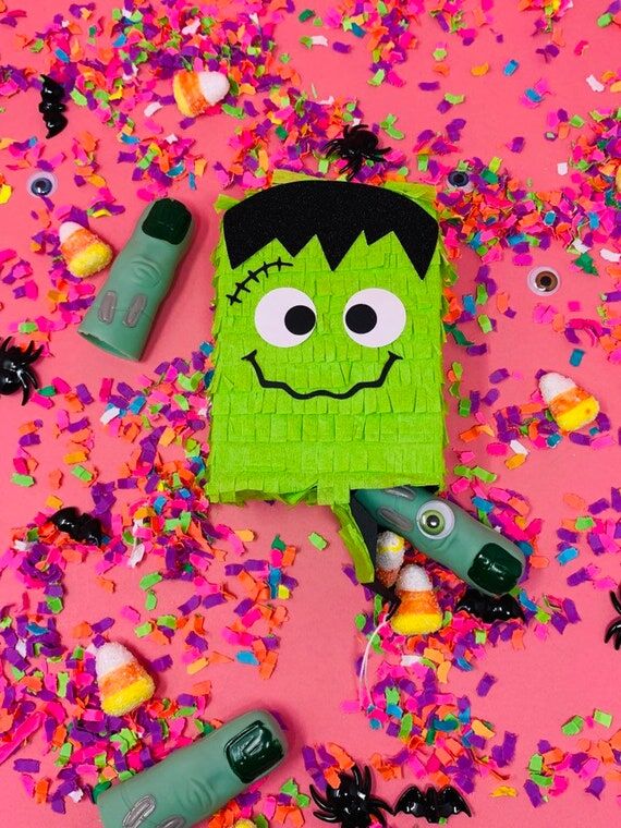 Personalized Halloween Mini Pinata | Spooky P...