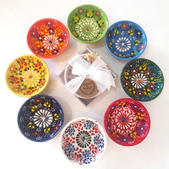 Mexican Ceramic Wedding Favor Bowls, Handmade...