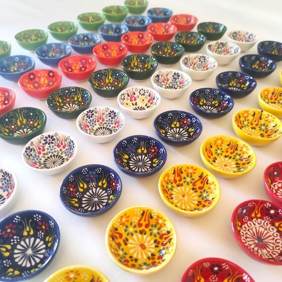 Personalized Ceramic Favor Bowls: Mexican Wed...