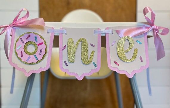 Sweet One First Birthday High Chair Banner/ D...